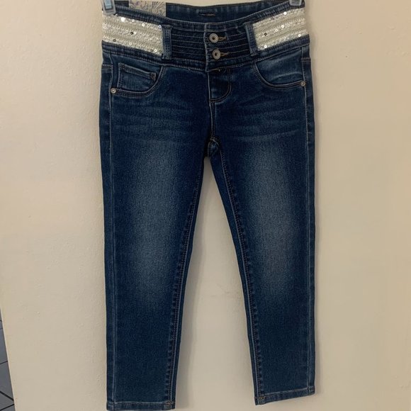 SQZ Other - SQZ Girls Jeans with Sequined Detail on Top - NWT